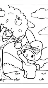 hình tô màu My Melody pdf