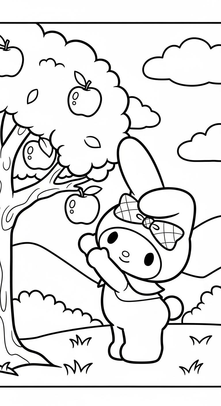 hình tô màu My Melody pdf
