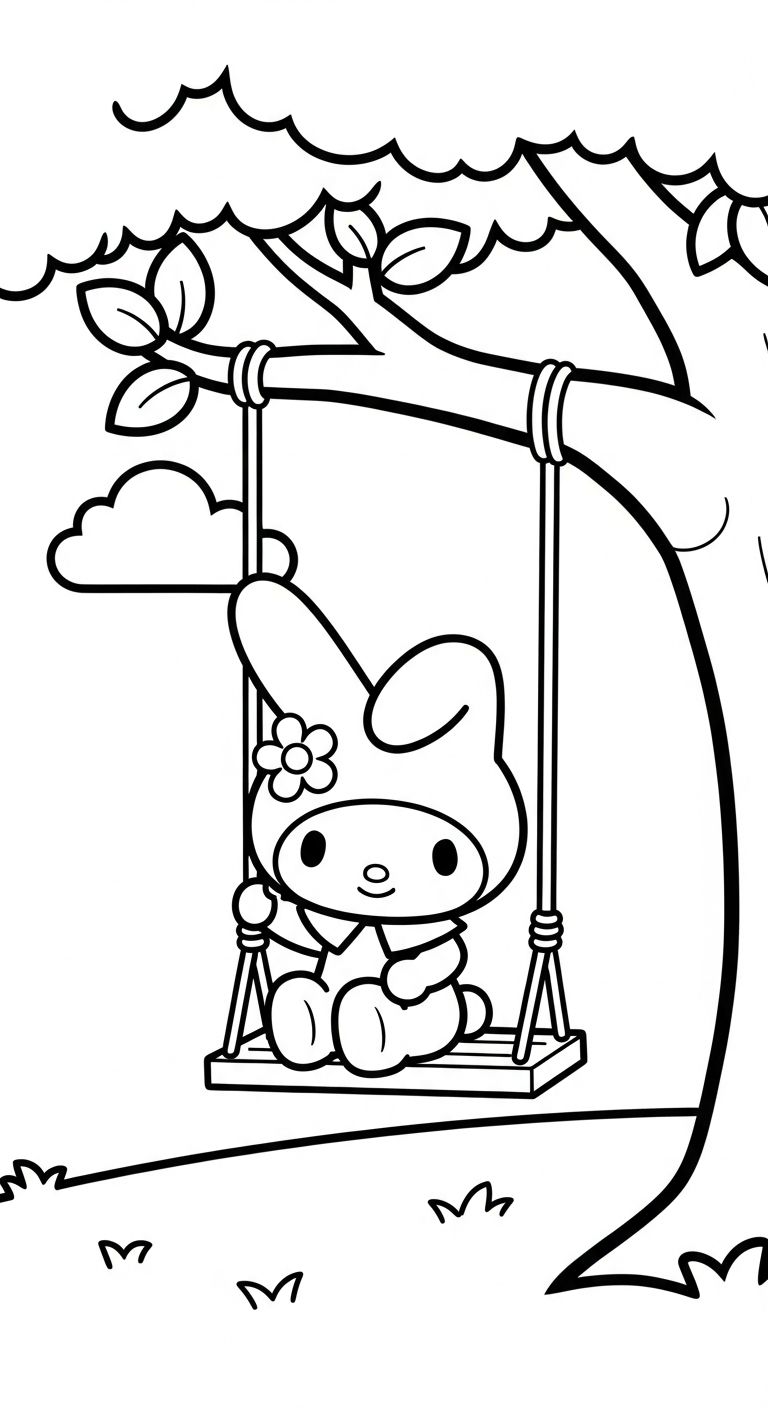tải tranh tô màu My Melody pdf 1
