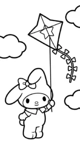 tranh tô màu My Melody in ngay