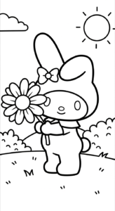tải file hình tô màu My Melody