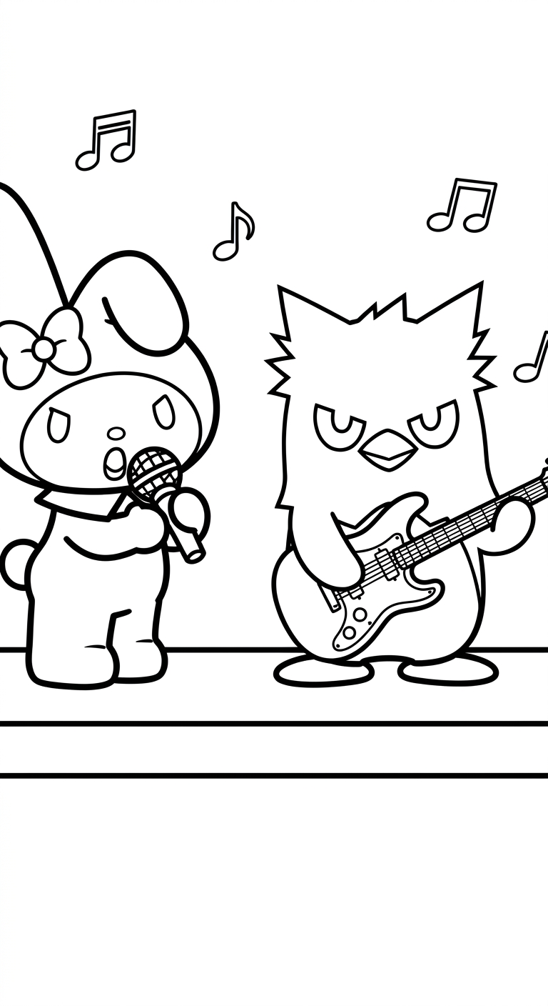 tranh tô màu My Melody tập tô
