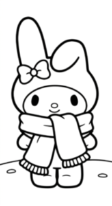 tải hình tô màu My Melody chất lượng cao
