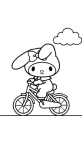 in tranh tô màu My Melody cho bé 7 tuổi