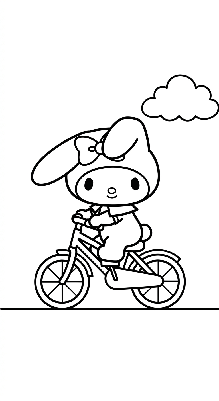 in tranh tô màu My Melody cho bé 7 tuổi