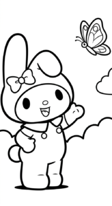 tải hình tô màu My Melody cho bé 8 tuổi