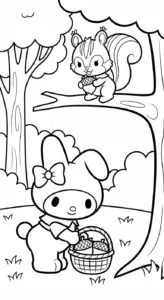 tranh tô màu My Melody rõ nét