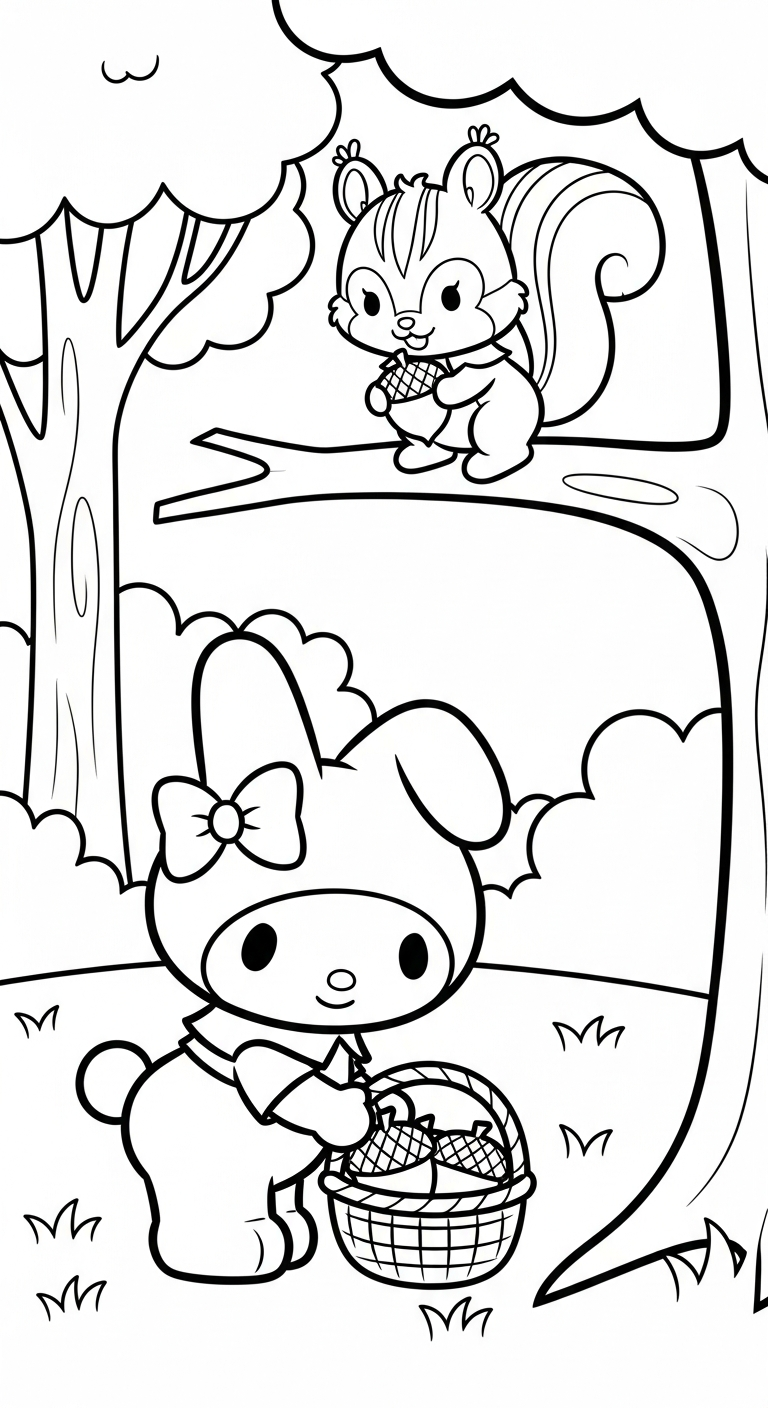 tranh tô màu My Melody rõ nét