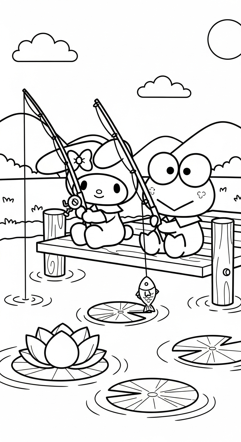 tải tranh tô màu My Melody chất lượng cao