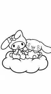 hình tô màu My Melody rõ nét