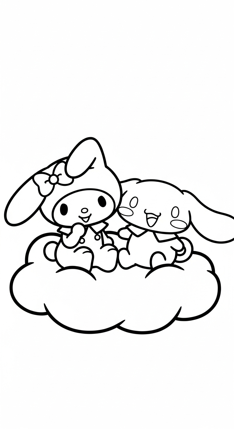 hình tô màu My Melody rõ nét