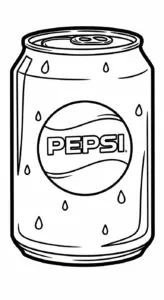 hình tô màu Pepsi in ngay