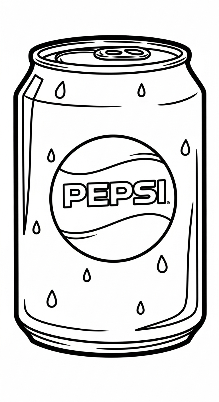 hình tô màu Pepsi in ngay
