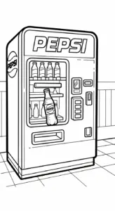 tải hình tô màu Pepsi