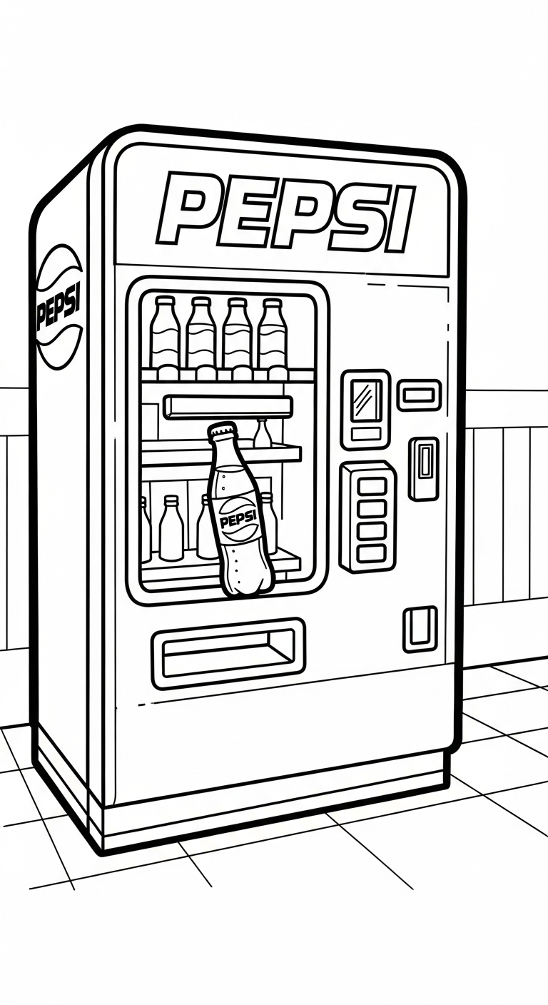 tải hình tô màu Pepsi