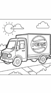 tranh tô màu Pepsi in ngay