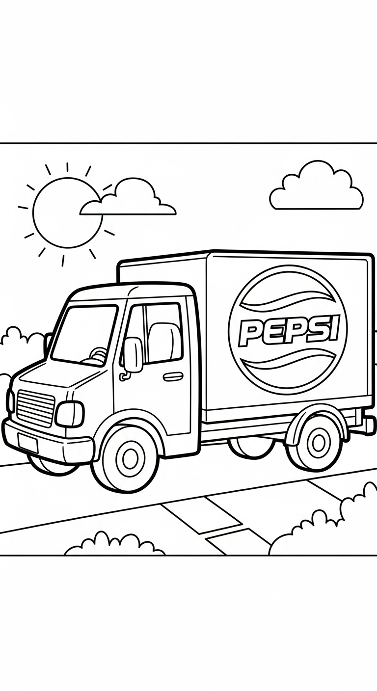tranh tô màu Pepsi in ngay