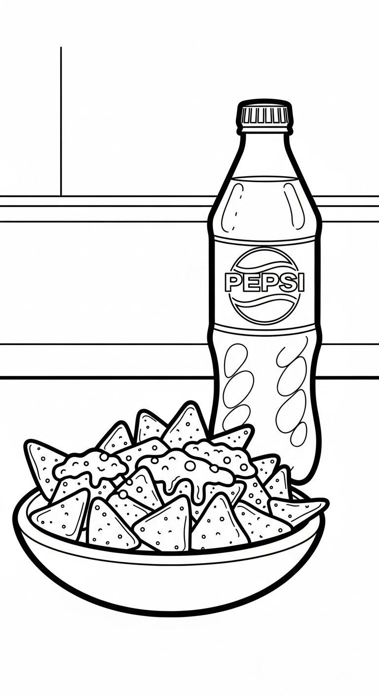 tranh tô màu Pepsi cho bé 1