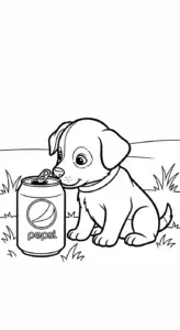 hình tô màu Pepsi cho bé 8 tuổi miễn phí