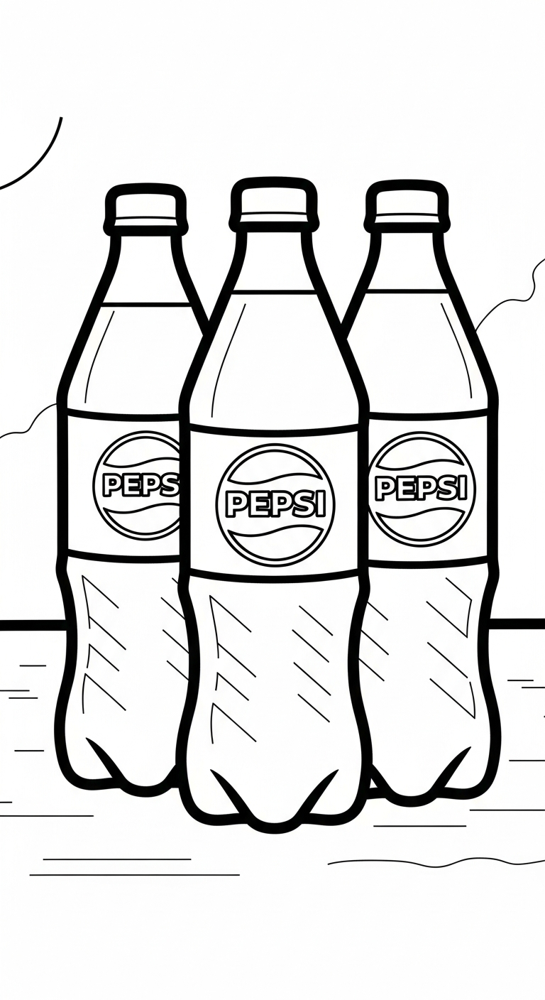 tải tranh tô màu Pepsi cho bé 7 tuổi