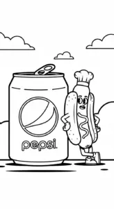 in hình Pepsi cho bé tập tô
