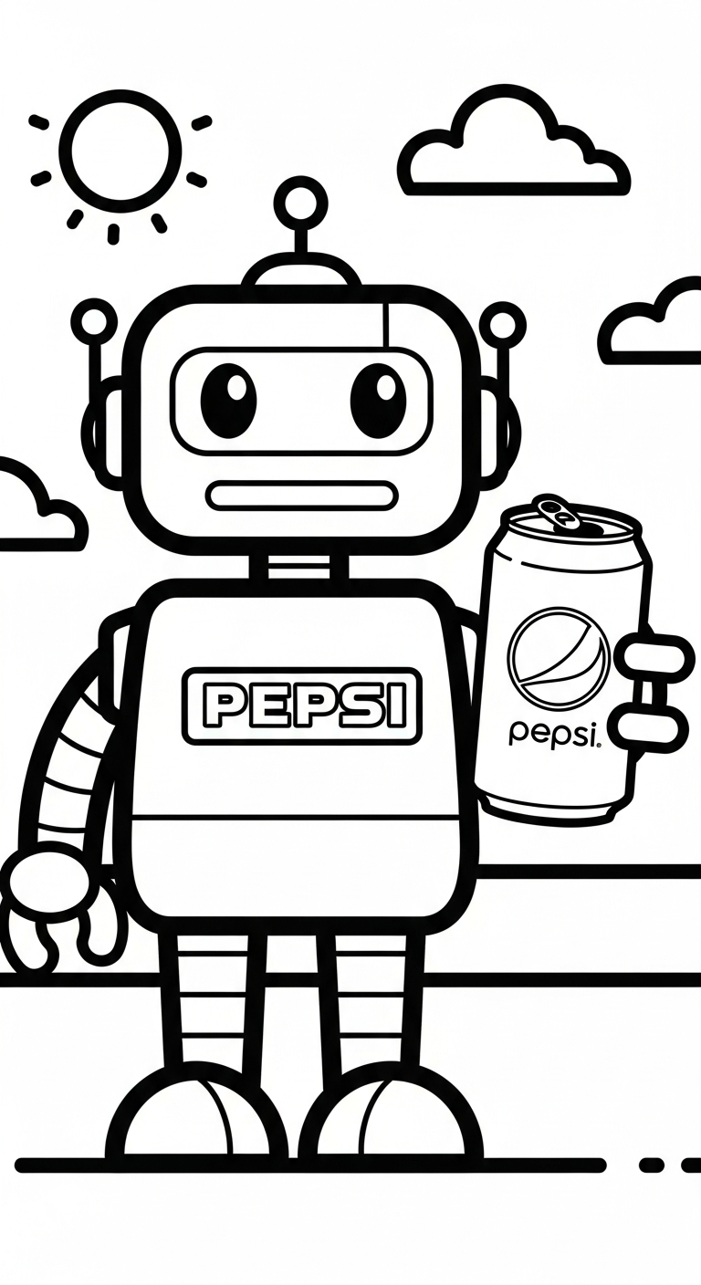 tải file tranh tô màu Pepsi