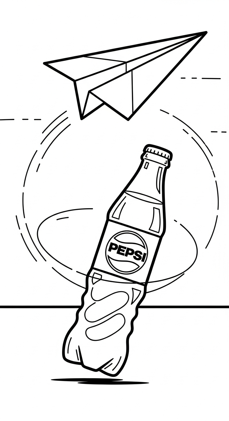 hình tô màu Pepsi cho bé 3 tuổi miễn phí