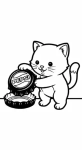hình tô màu Pepsi cho bé tải miễn phí
