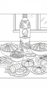 hình tô màu Pepsi cho bé 3 tuổi miễn phí