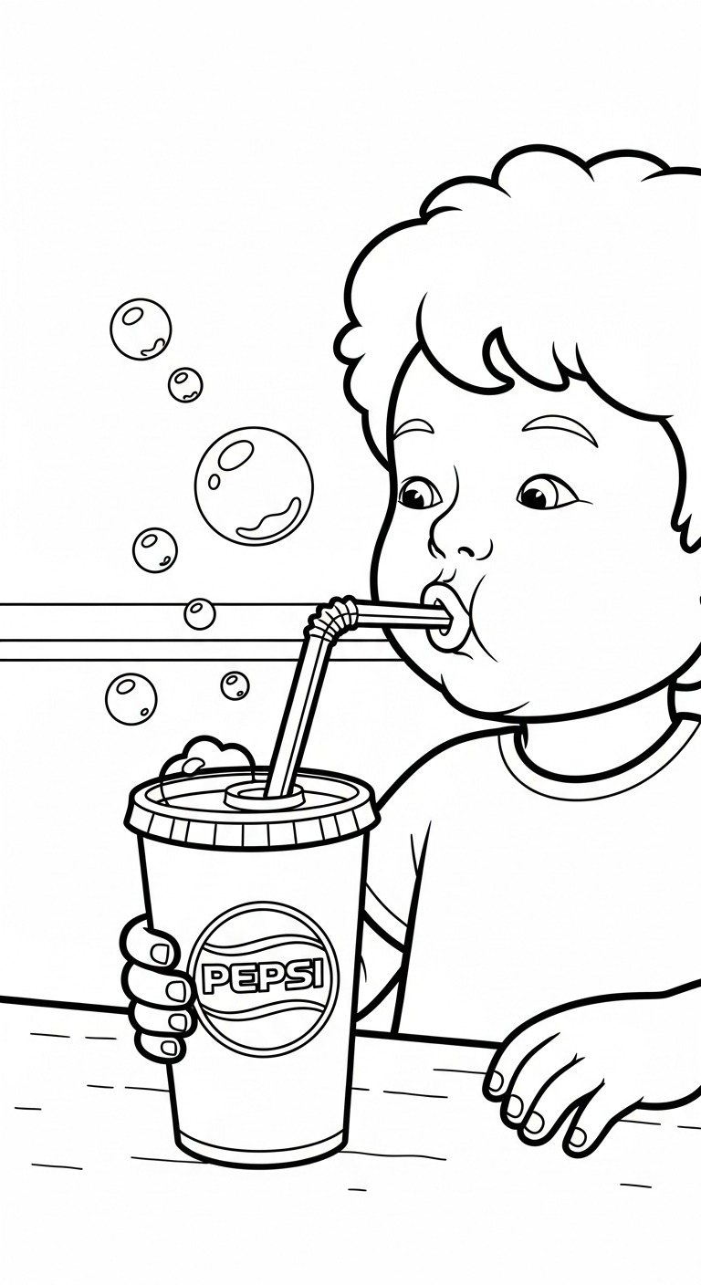 in tranh tô màu Pepsi cho bé 4 tuổi 1
