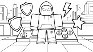tải tranh tô màu Roblox cho bé 5 tuổi
