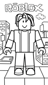 tranh tô màu Roblox cho bé 6 tuổi miễn phí