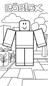tải hình tô màu Roblox cho bé