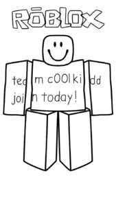 tranh tô màu Roblox cho bé 6 tuổi miễn phí