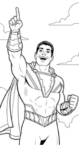 tranh tô màu Shazam pdf