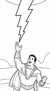 tải hình tô màu Shazam cho bé 7 tuổi