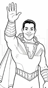 tranh tô màu Shazam pdf