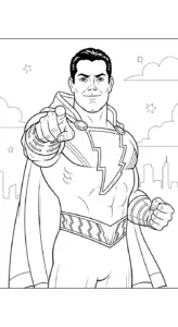 tranh tô màu Shazam pdf