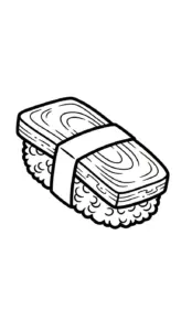 tranh tô màu tranh tô màu Sushi cho bé mới nhất