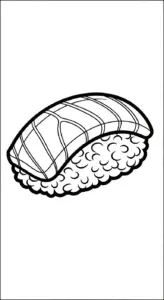 tải tranh tô màu tranh tô màu Sushi cho bé