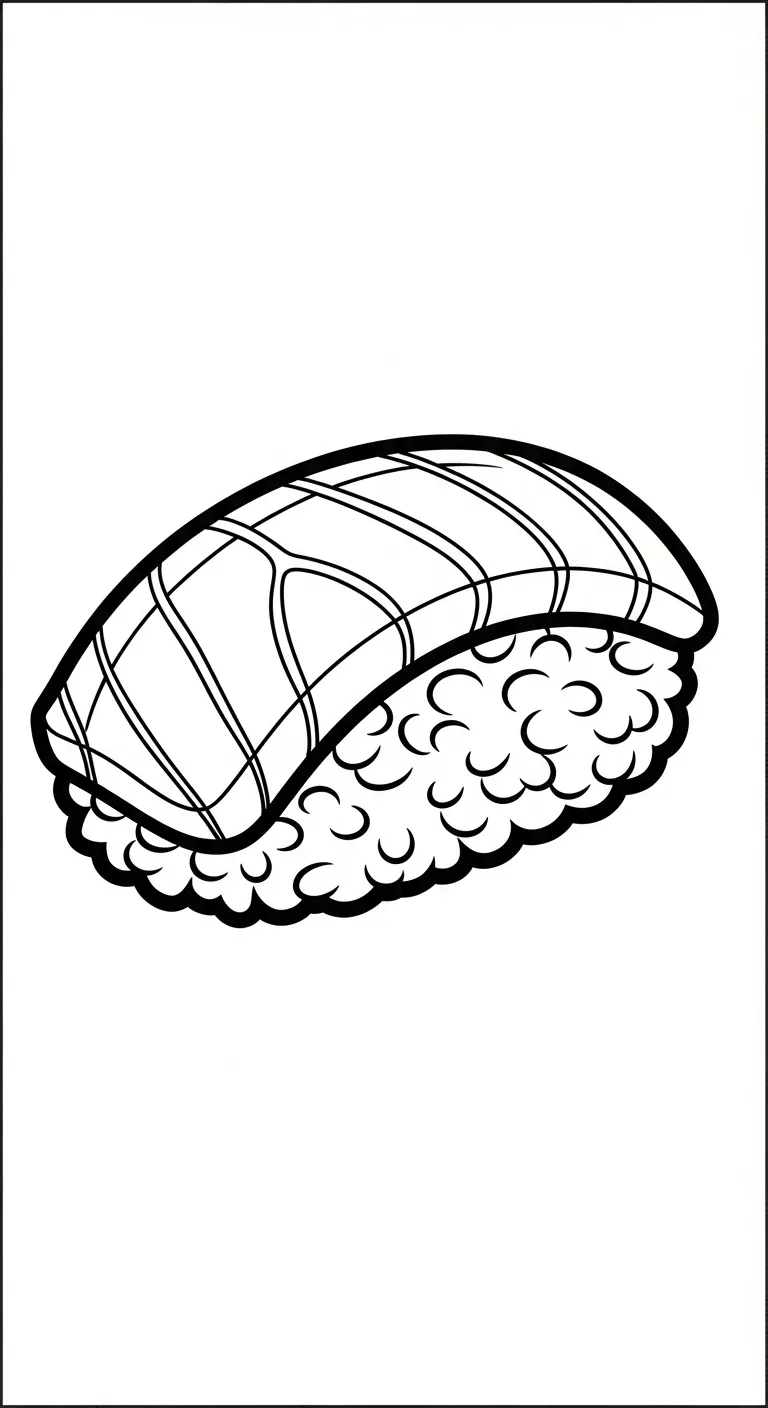 tải tranh tô màu tranh tô màu Sushi cho bé