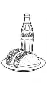 tranh tô màu coca cola cho bé tải miễn phí