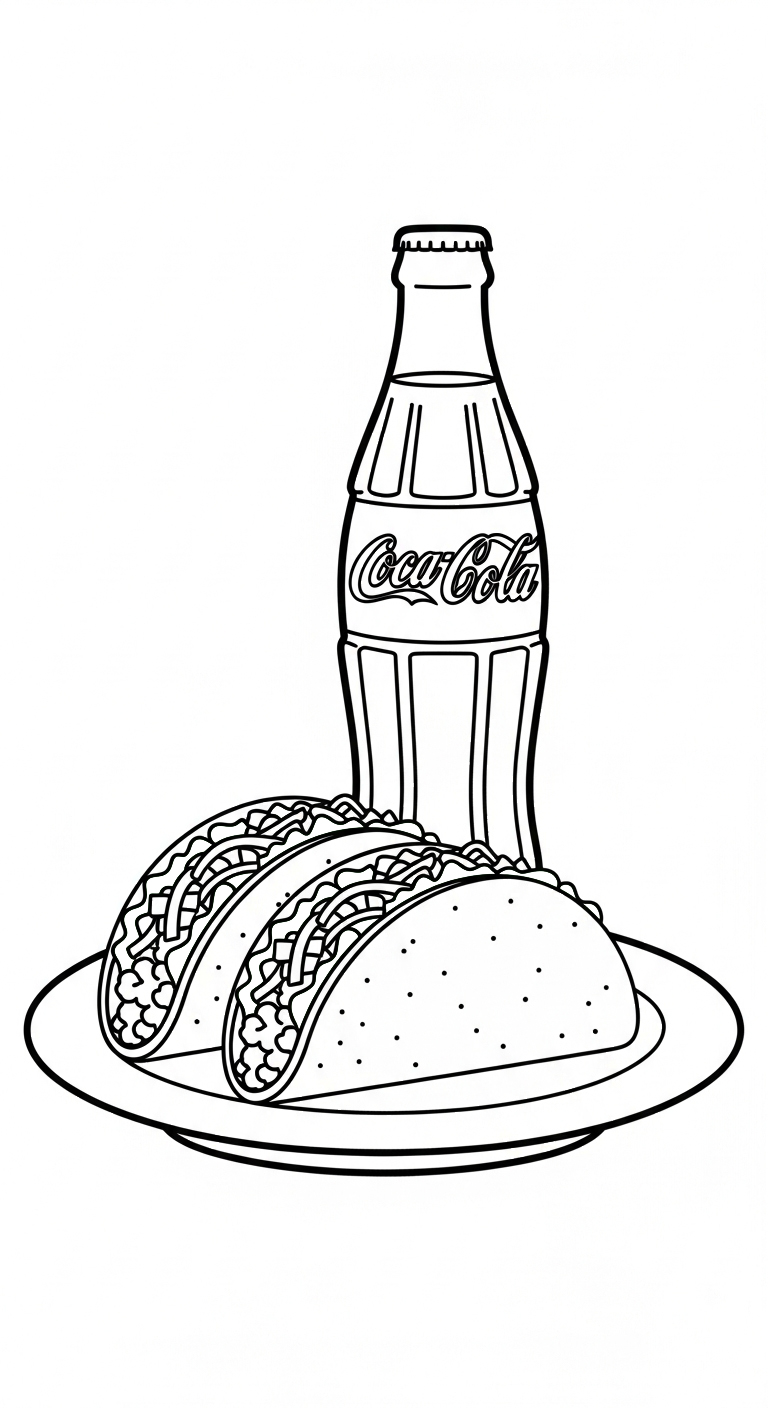 tranh tô màu coca cola cho bé tải miễn phí
