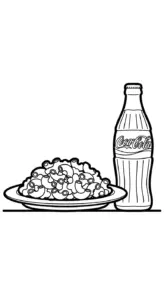 hình tô màu coca cola cho trẻ em