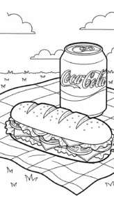 hình tô màu coca cola cho bé 8 tuổi