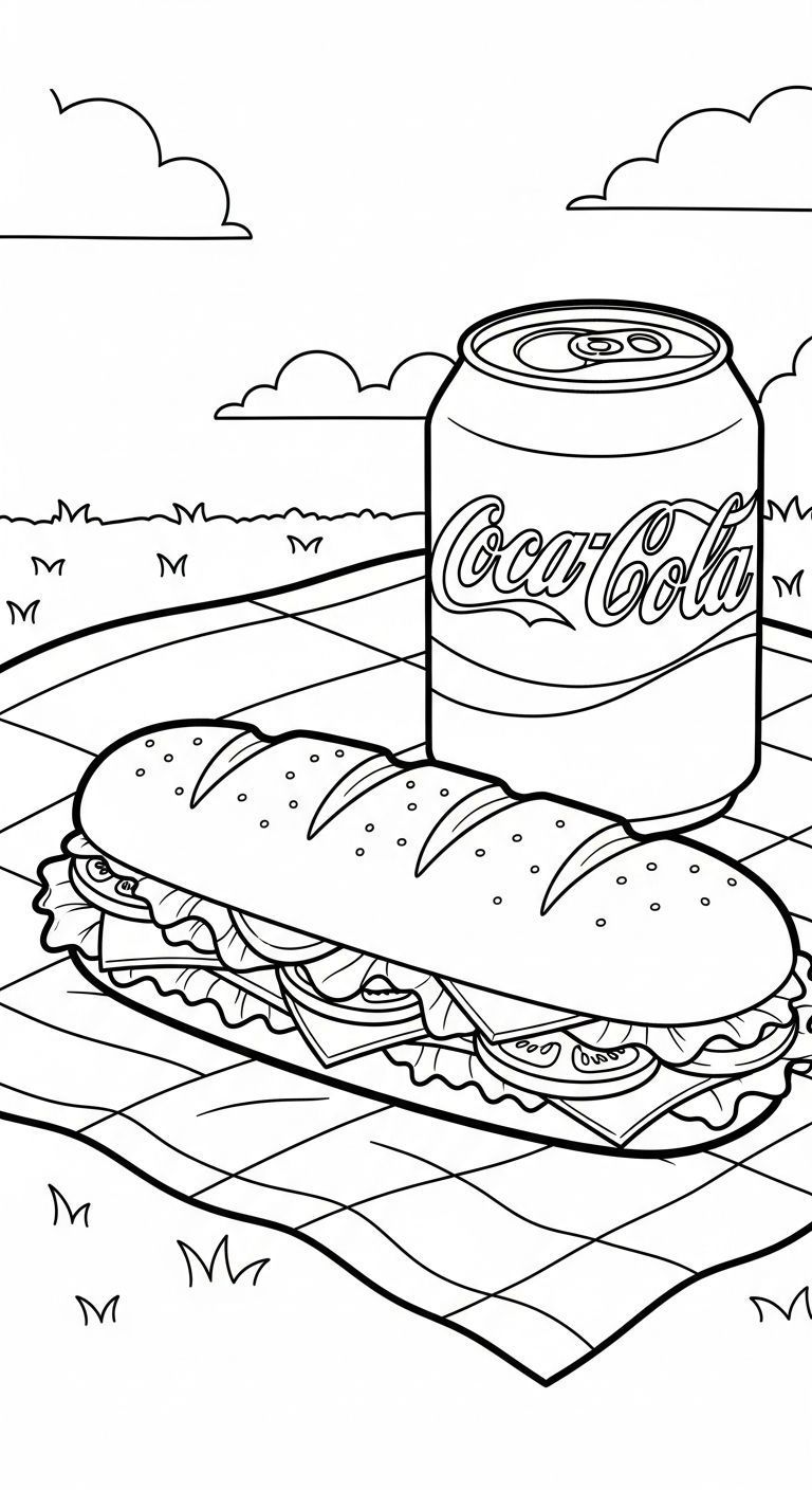 hình tô màu coca cola cho bé 8 tuổi