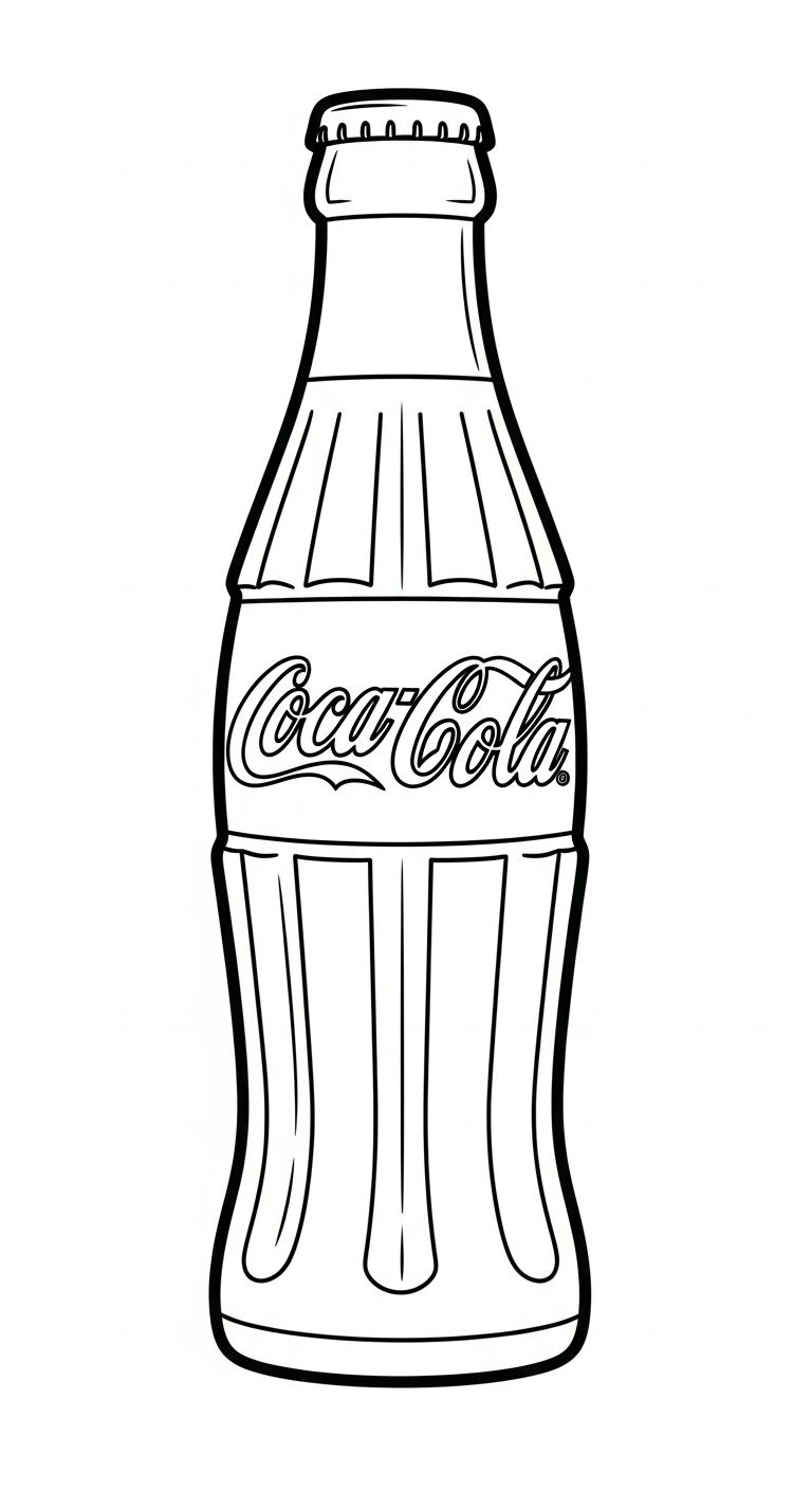 file hình tô màu coca cola cho bé 4-5 tuổi