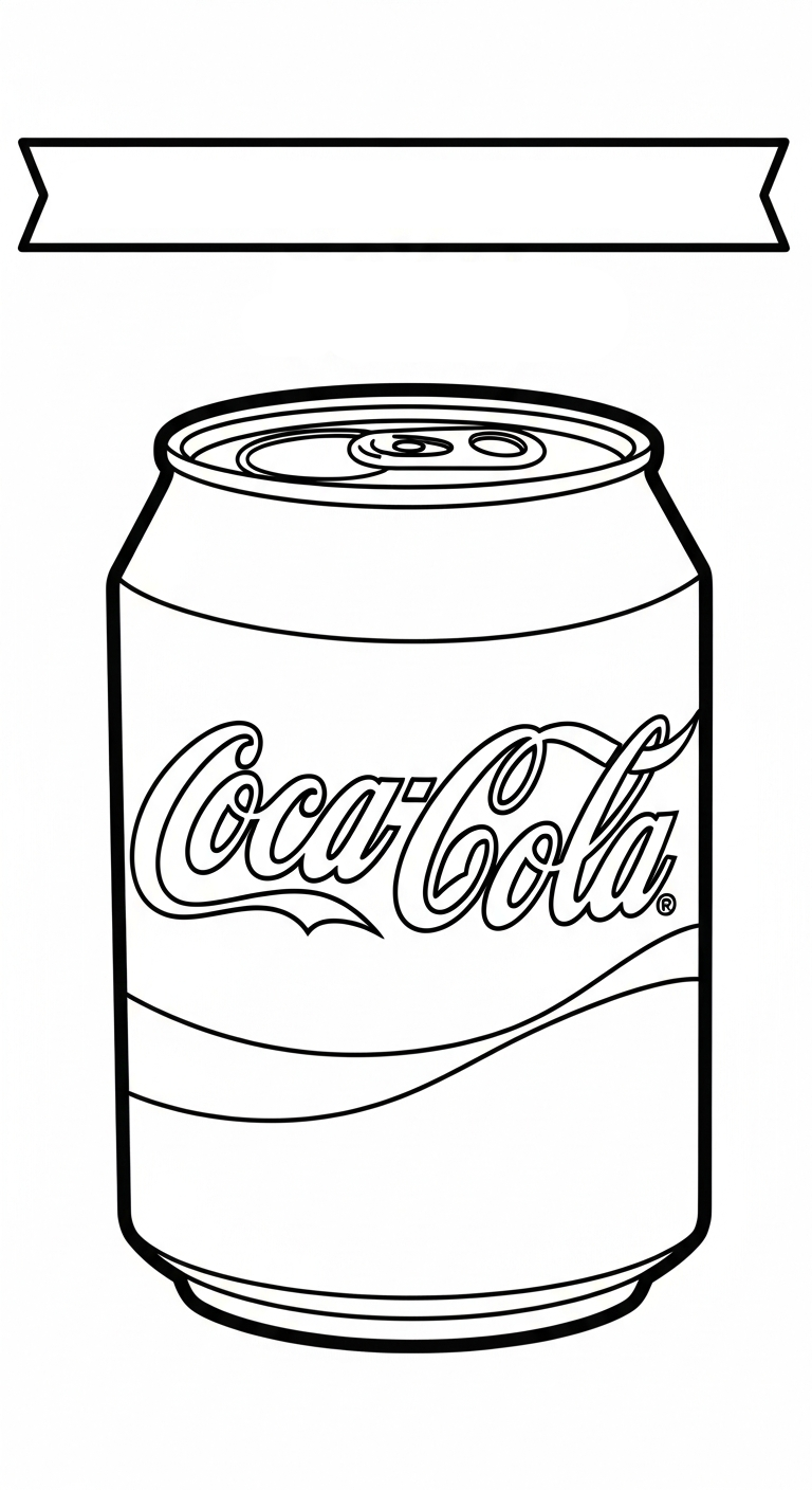 tranh tô màu coca cola cho bé 7 tuổi miễn phí