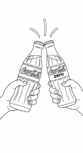 hình tô màu coca cola cho bé tải miễn phí