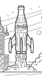 hình tô màu coca cola cho bé